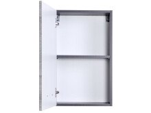 Hängeschrank >Graphit< in Dekor Eiche rauchsilber aus MDF - 40x64x20cm (BxHxT)