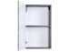 Hängeschrank >Graphit< in Dekor Eiche rauchsilber aus MDF - 40x64x20cm (BxHxT)