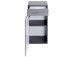 Unterschrank >Graphit< in Dekor Eiche rauchsilber aus MDF - 40x79x35cm (BxHxT)