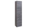 Seitenschrank >Graphit< in Dekor Eiche rauchsilber aus MDF - 40x180x35cm (BxHxT)