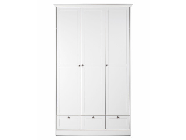 Kleiderschrank >Landsted< in Weiß - 120x200x51cm (BxHxT)