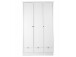 Kleiderschrank >Landsted< in Weiß - 120x200x51cm (BxHxT)
