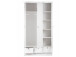 Kleiderschrank >Landsted< in Weiß - 120x200x51cm (BxHxT)
