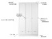 Kleiderschrank >Landsted< in Weiß - 120x200x51cm (BxHxT)