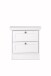 Nachttisch >Landsted< in Weiß - 50x50x35cm (BxHxT)