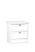 Nachttisch >Landsted< in Weiß - 50x50x35cm (BxHxT)