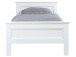Bett >Landsted< in Weiß - 106,5x80x209cm (BxHxT)