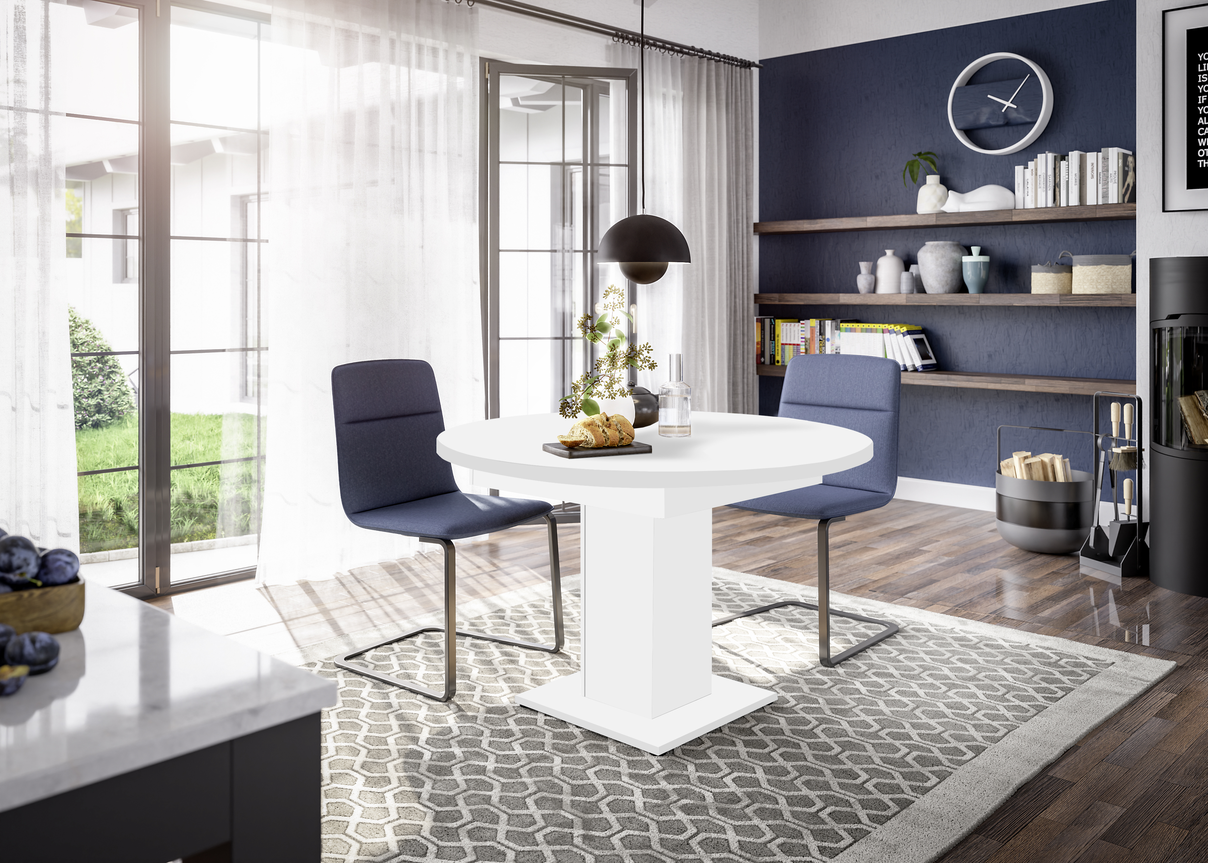 esstisch 70 x 100 TALAMONE in Braun/Grau Farbe:Mystic Violet
